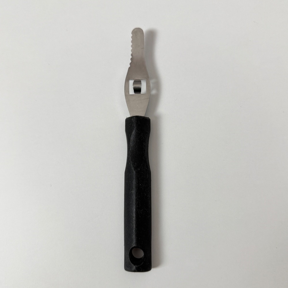 Edelstahl Rostfrei Germany Channel Knife‎ Garnishing Tool Black Handle